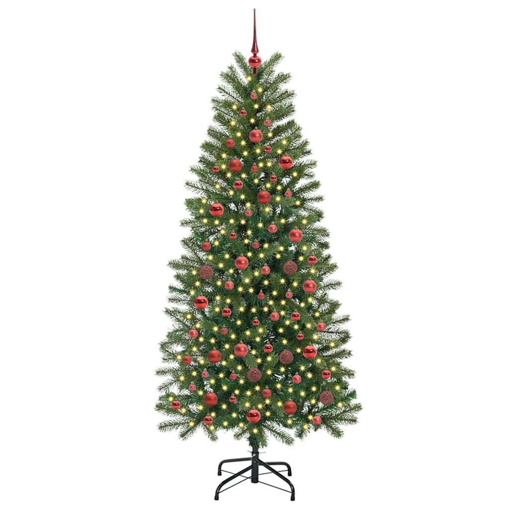 Vidaxl kunstkerstboom groen 180 cm pe en pvc