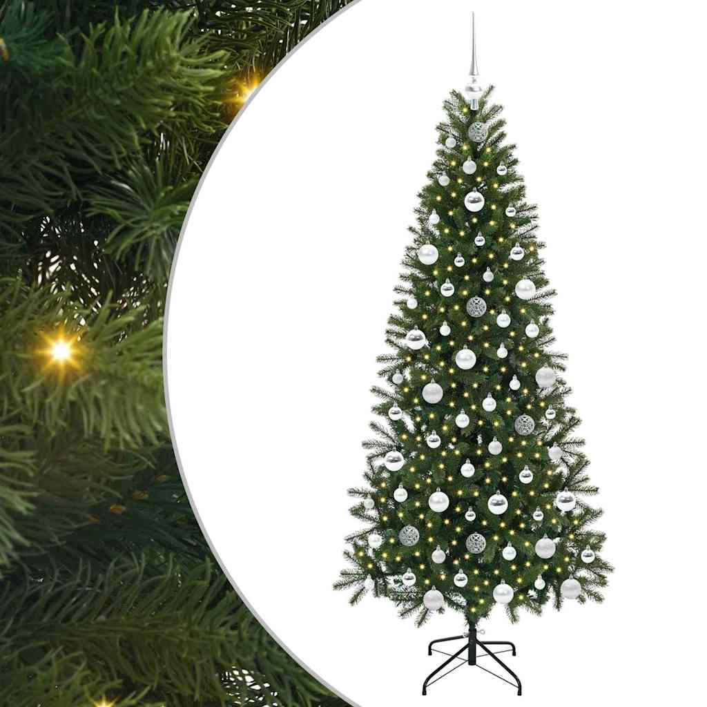 Vidaxl kunstkerstboom groen 180 cm pe en pvc