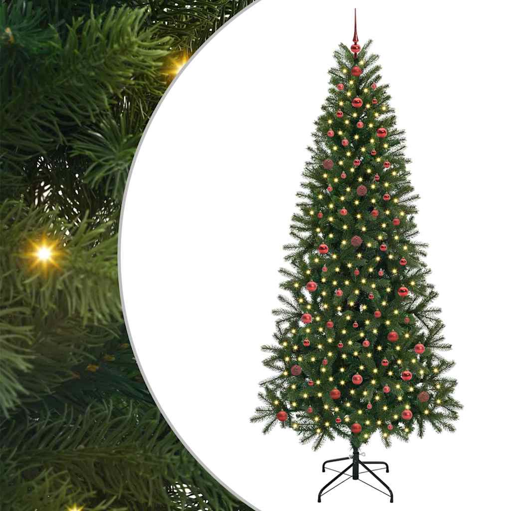 Vidaxl kunstkerstboom groen 240 cm pe en pvc