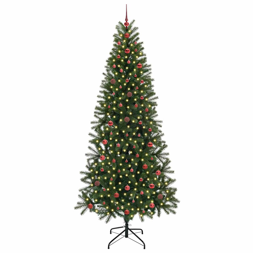 Vidaxl kunstkerstboom groen 240 cm pe en pvc