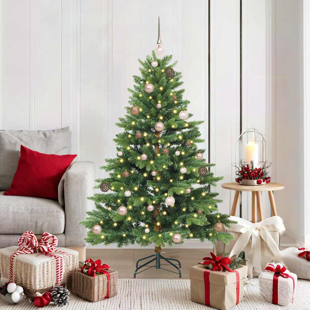 Vidaxl kunstkerstboom met 150 led met standaard groen 150 cm pe en pvc