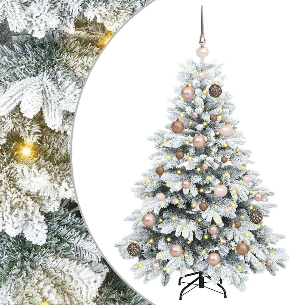 Vidaxl kunstkerstboom met 150 led met standaard wit 120 cm pe en pvc