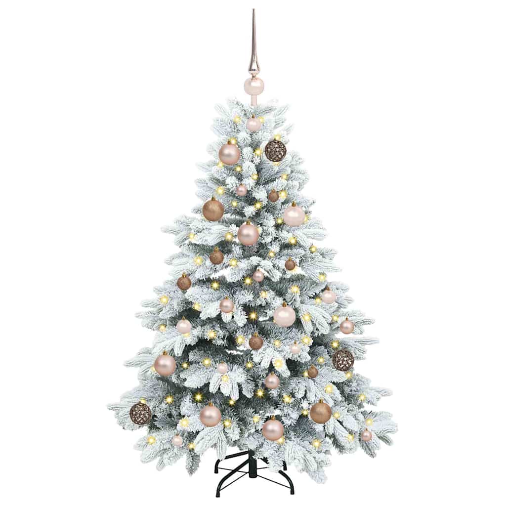 Vidaxl kunstkerstboom met 150 led met standaard wit 120 cm pe en pvc