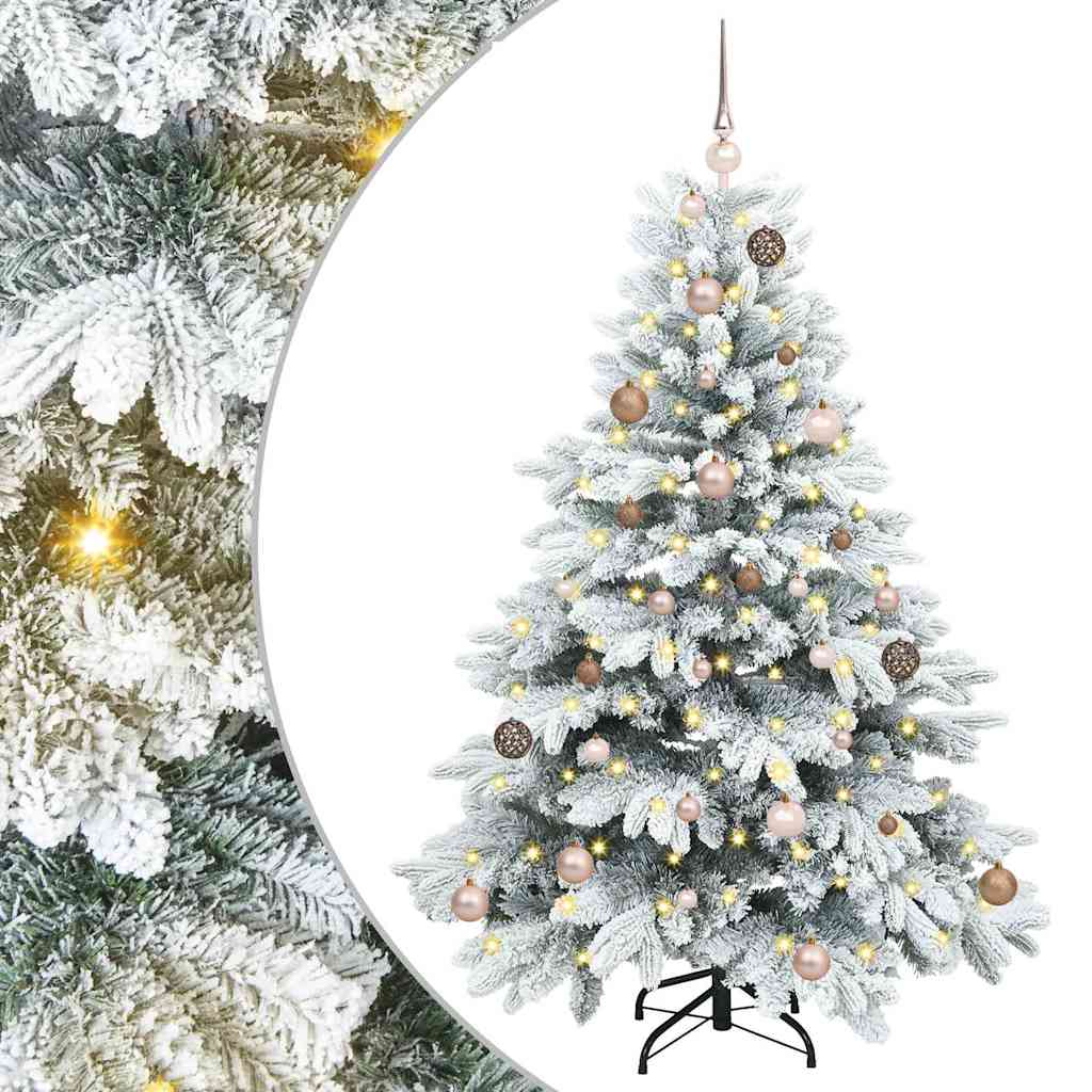 Vidaxl kunstkerstboom met 150 led met standaard wit 150 cm pe en pvc