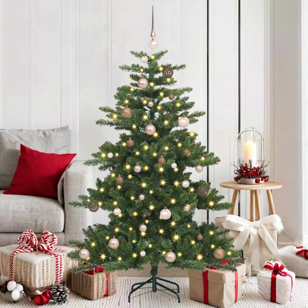 Vidaxl kunstmatige inklapbare kerstboom groen 150 cm pvc en staal
