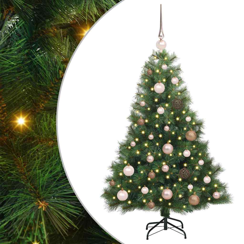 Vidaxl kunstkerstboom met 150 led met standaard groen 120 cm pe en pvc
