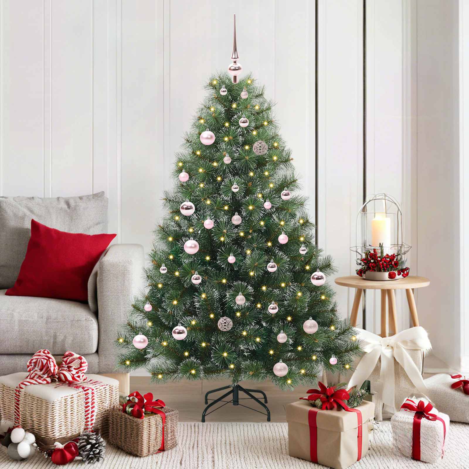 Vidaxl kunstkerstboom met 150 led met standaard groen 150 cm pe en pvc