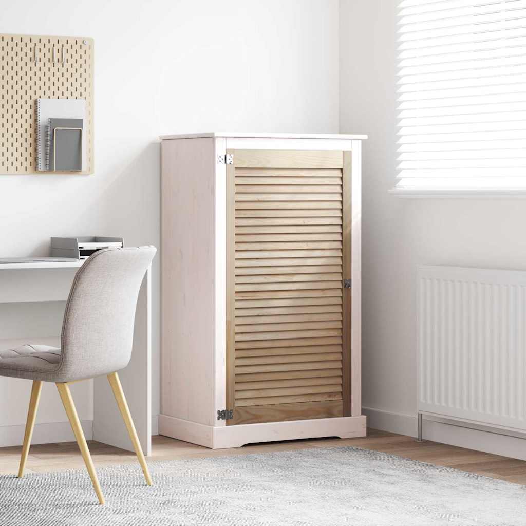 Vidaxl kastdeur naturel 110 x 2,1 x 59,5 cm massief grenenhout