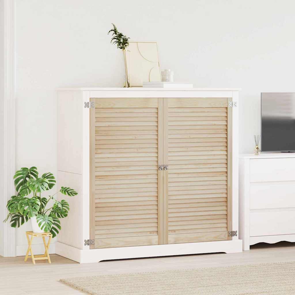 Vidaxl kastdeur 2 pcs naturel 110 x 2,1 x 59,5 cm massief grenenhout