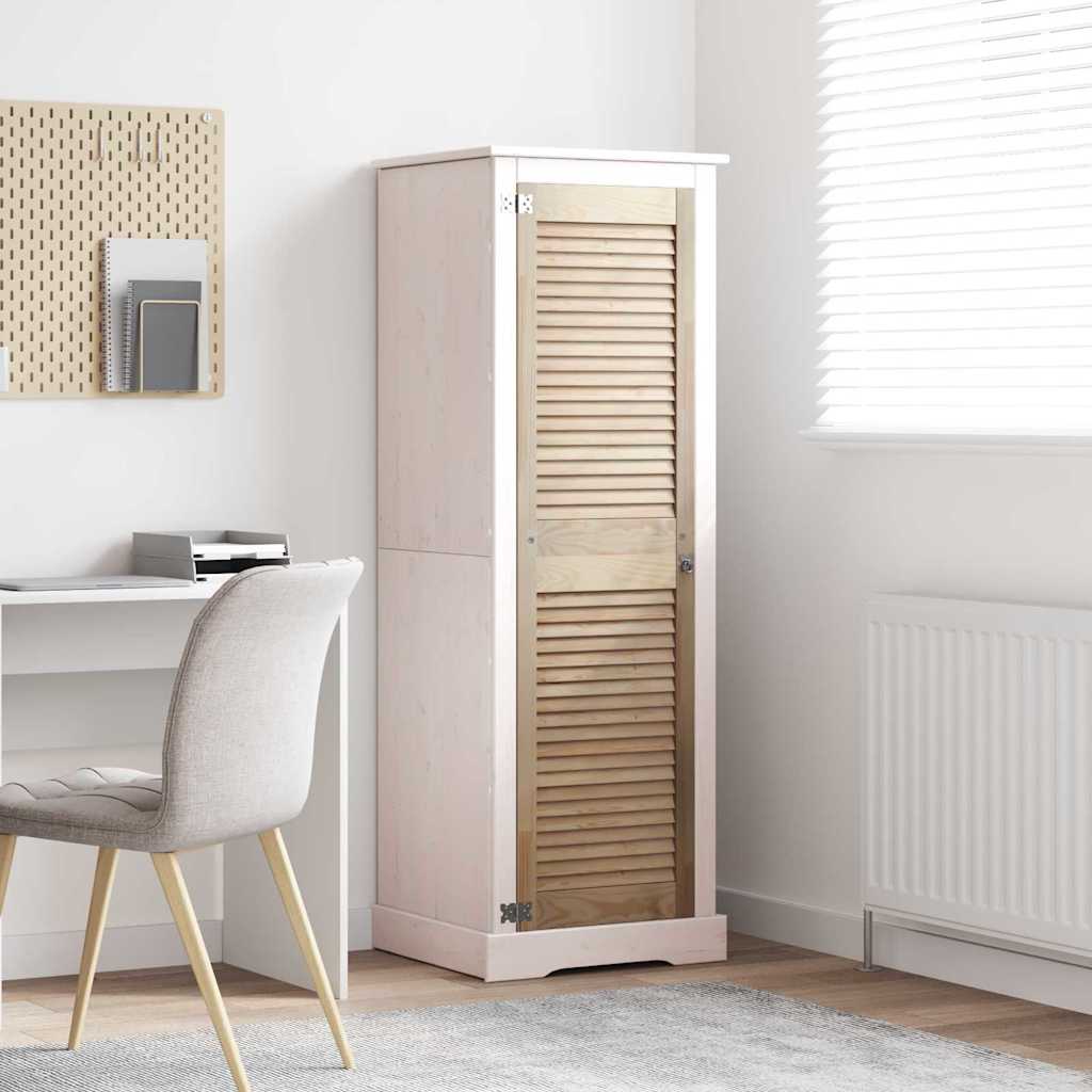 Vidaxl kastdeur naturel 140,5 x 2,1 x 39,5 cm massief grenenhout