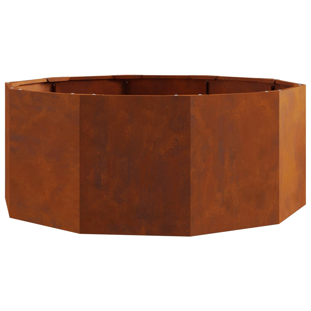Vidaxl plantenbak roestig 90 x 90 x 35 cm weervast staal