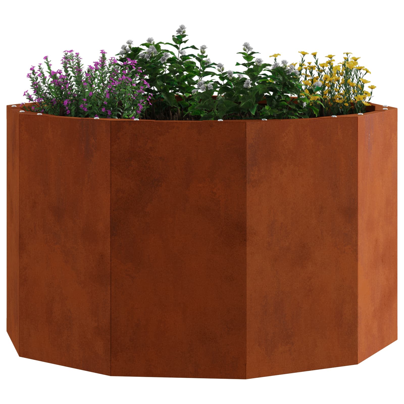 Vidaxl plantenbak roestig 60 x 60 x 35 cm cortenstaal