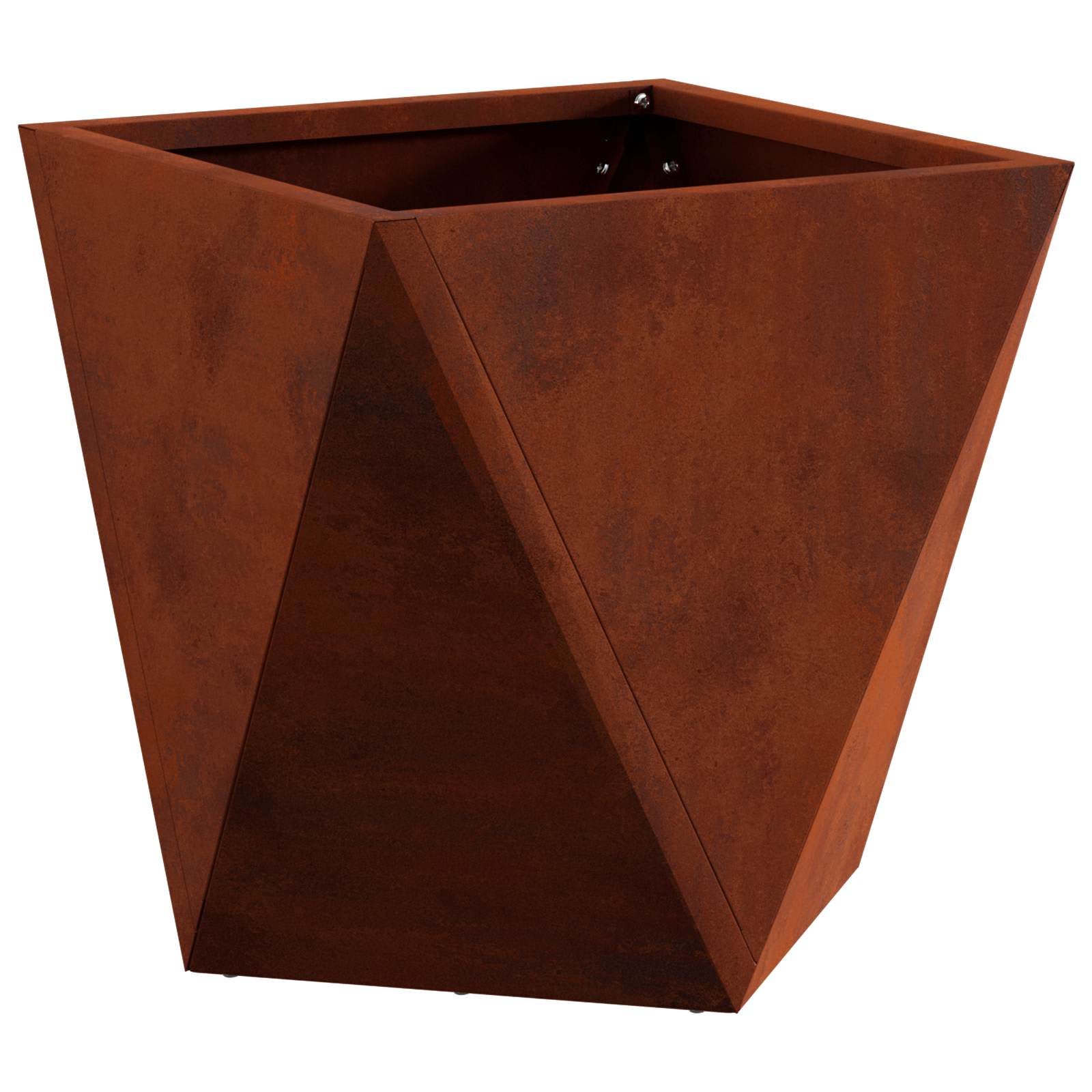 Vidaxl plantenbak roestig 30 x 30 x 30 cm weervast staal