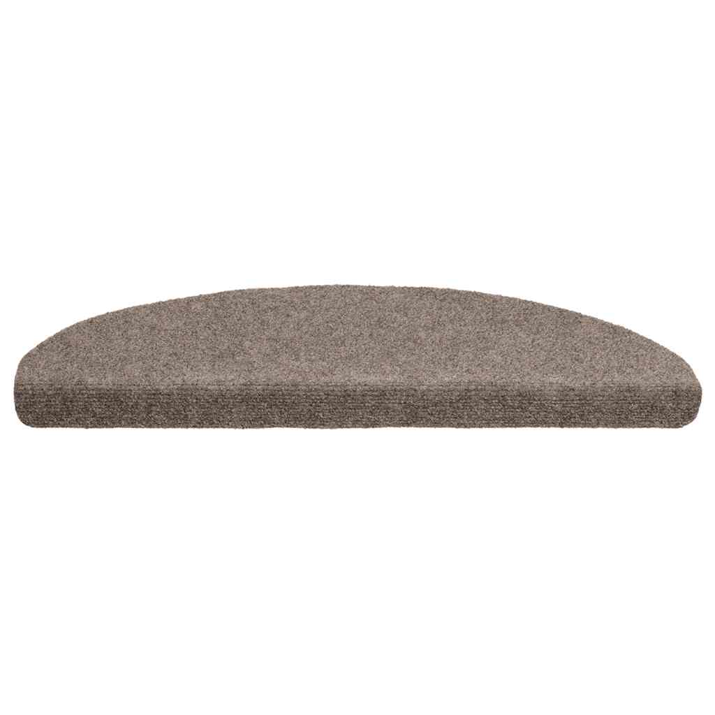 Vidaxl trapmatten zelfklevend 20 stuks 65x21x4 cm beige halfrond groot
