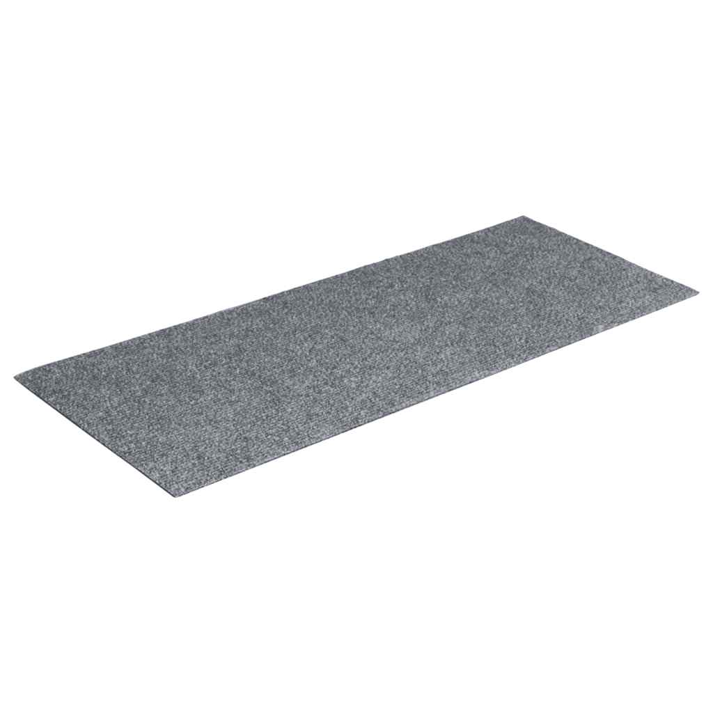 Vidaxl trapmatten zelfklevend 30 stuks 60x25 cm lichtgrijs rechthoekig