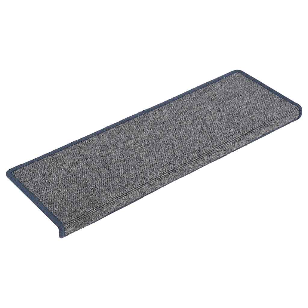 Vidaxl trapmatten 30 st 65x21x4 cm lichtgrijs en blauw