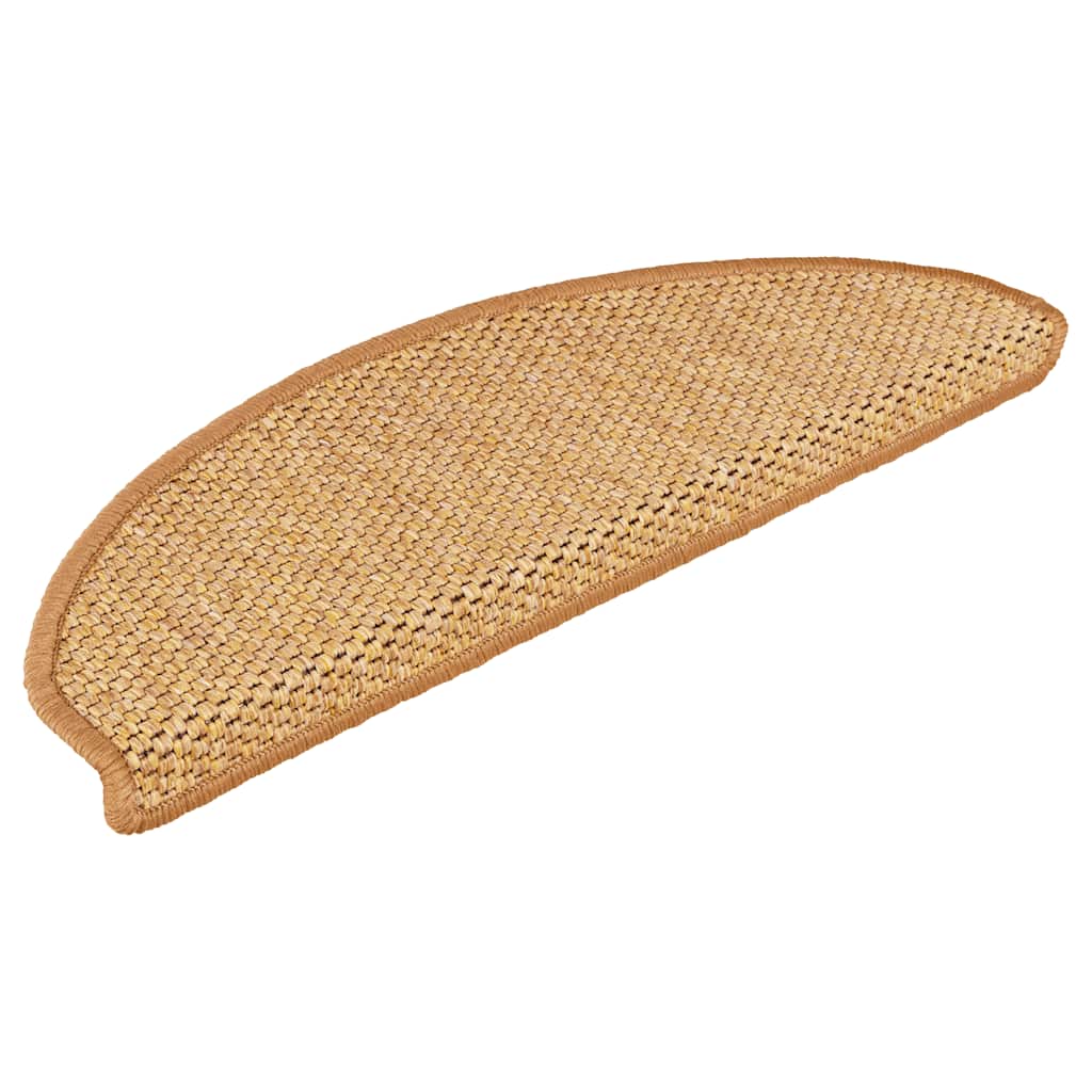 Vidaxl trapmatten zelfklevend sisal-look 30 st 65x21x4 cm sisal