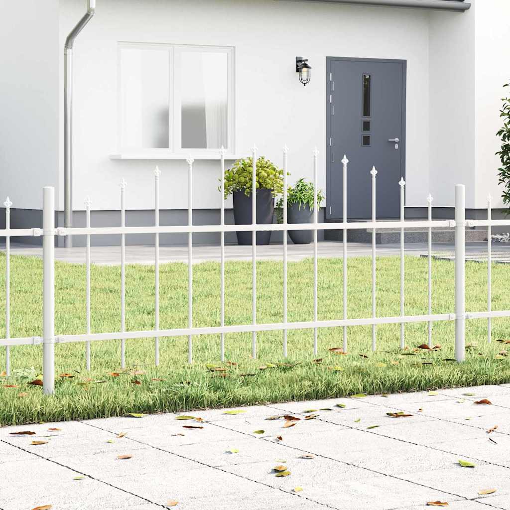 Vidaxl tuinhek 3 pcs wit 170 x 140 cm gepoedercoat staal