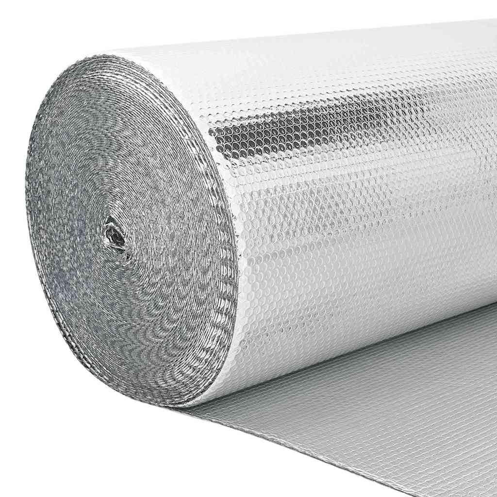 Vidaxl radiatorfolie zilver 30 x 0,6 m polyetheen