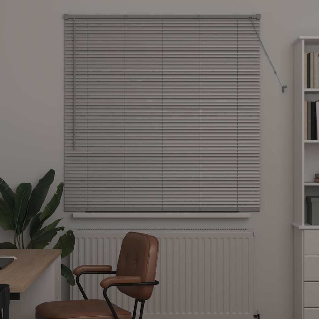 Vidaxl venetiaanse jaloezieën zilver 130 x 135 cm aluminium