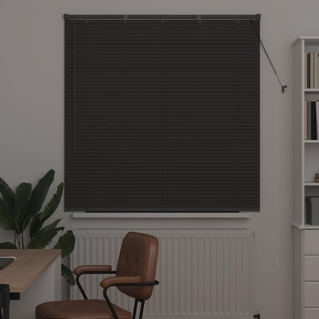 Vidaxl venetiaanse jaloezieën donkergrijs 130 x 125 cm aluminium