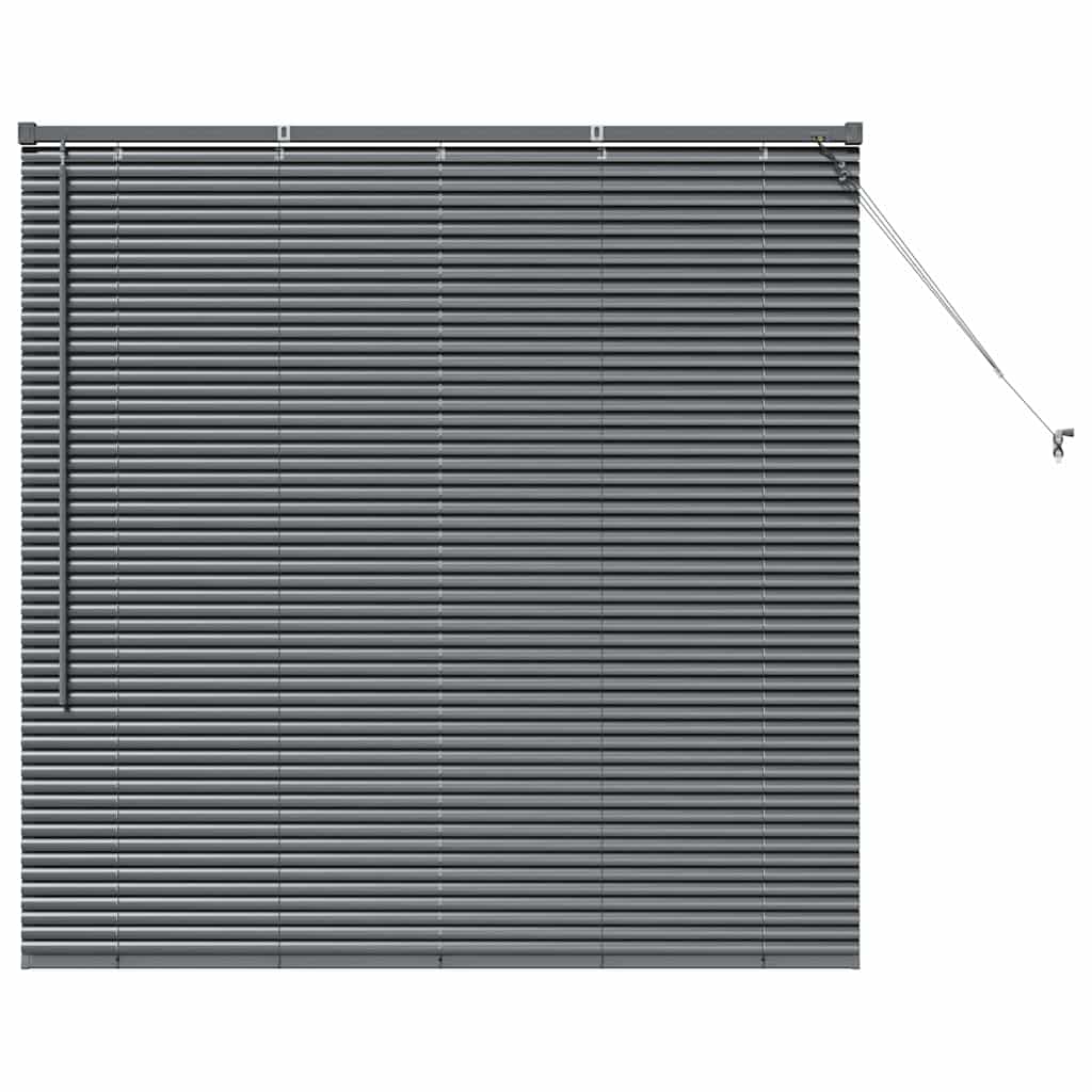 Vidaxl venetiaanse jaloezieën donkergrijs 130 x 125 cm aluminium