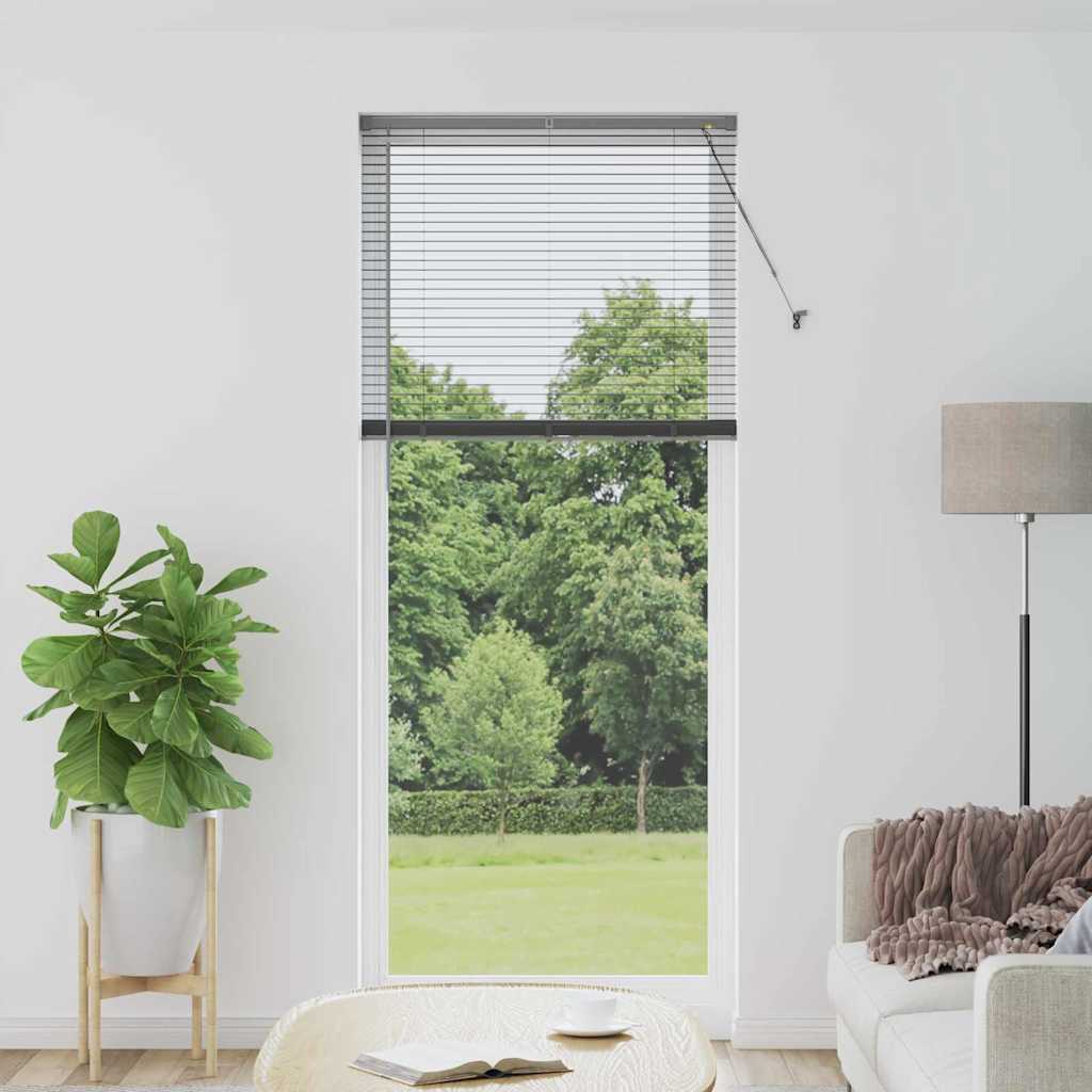 Vidaxl venetiaanse jaloezieën donkergrijs 220 x 85 cm aluminium