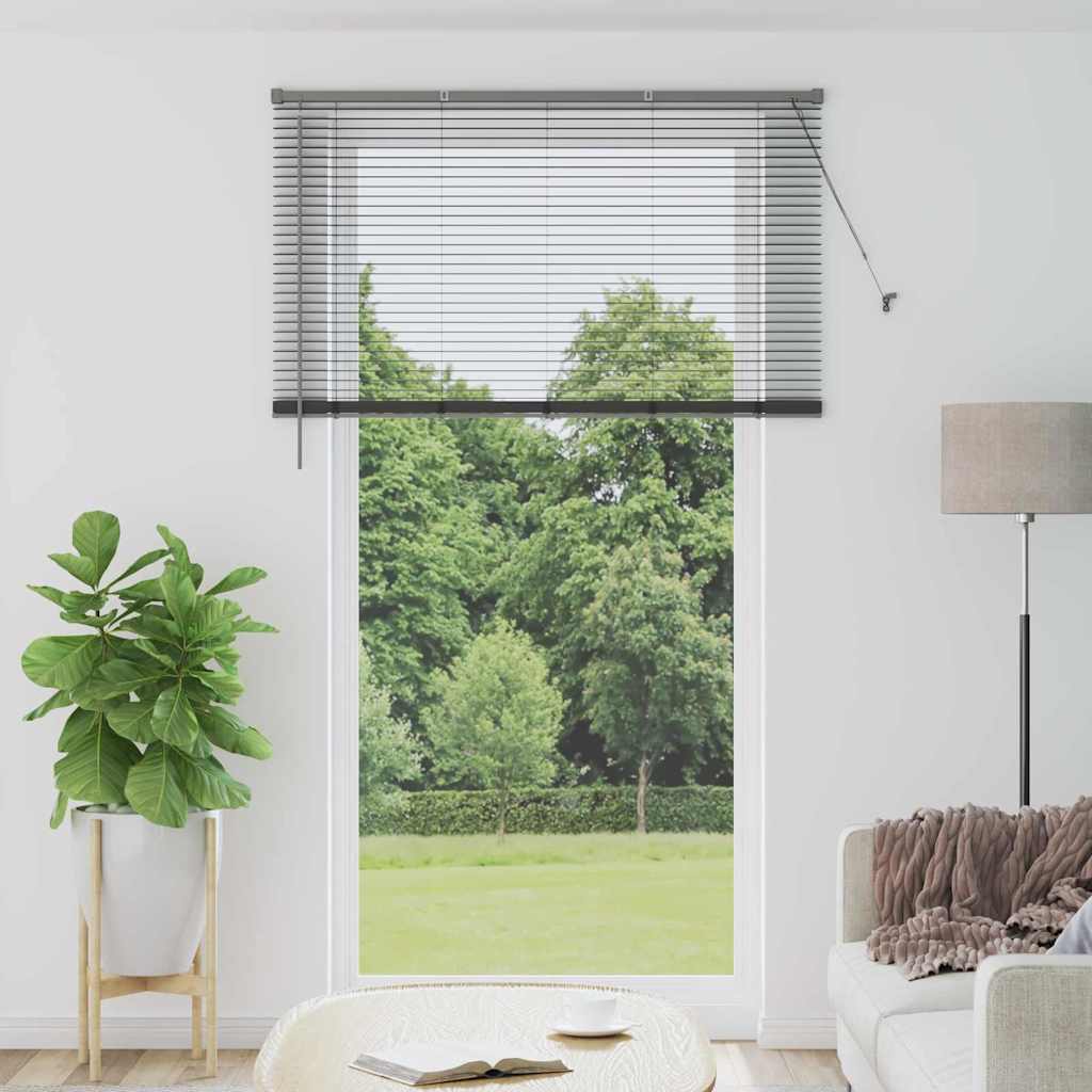 Vidaxl venetiaanse jaloezieën donkergrijs 220 x 125 cm aluminium