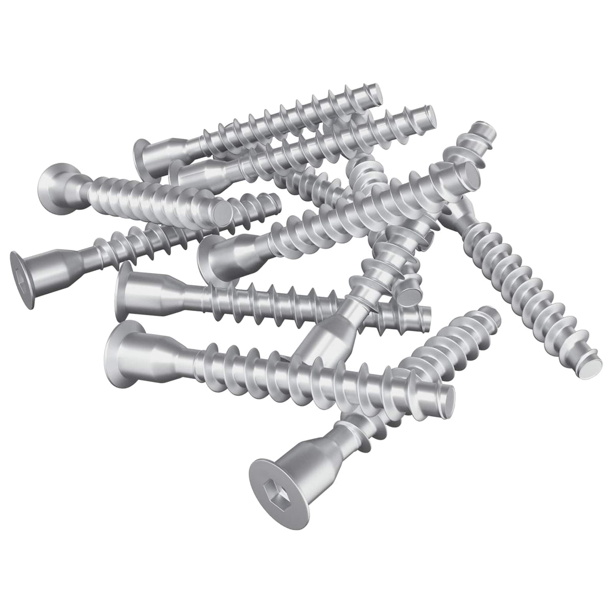Vidaxl confirmatschroeven 2500 st zilver metaal