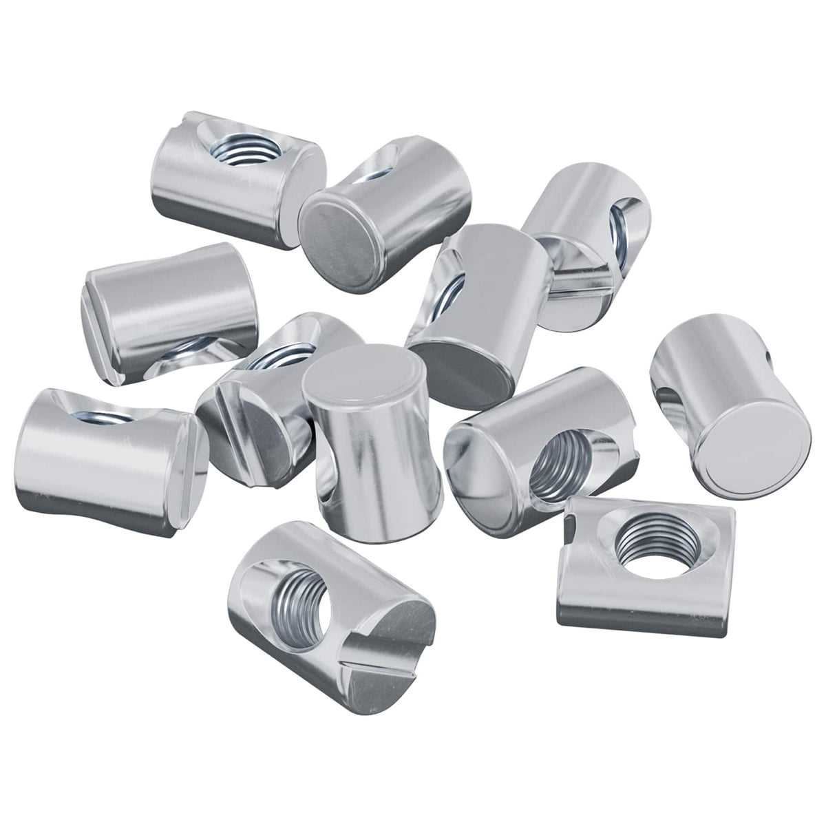 Vidaxl barrelmoeren 3462 st zilver m6 x 13 mm metaal
