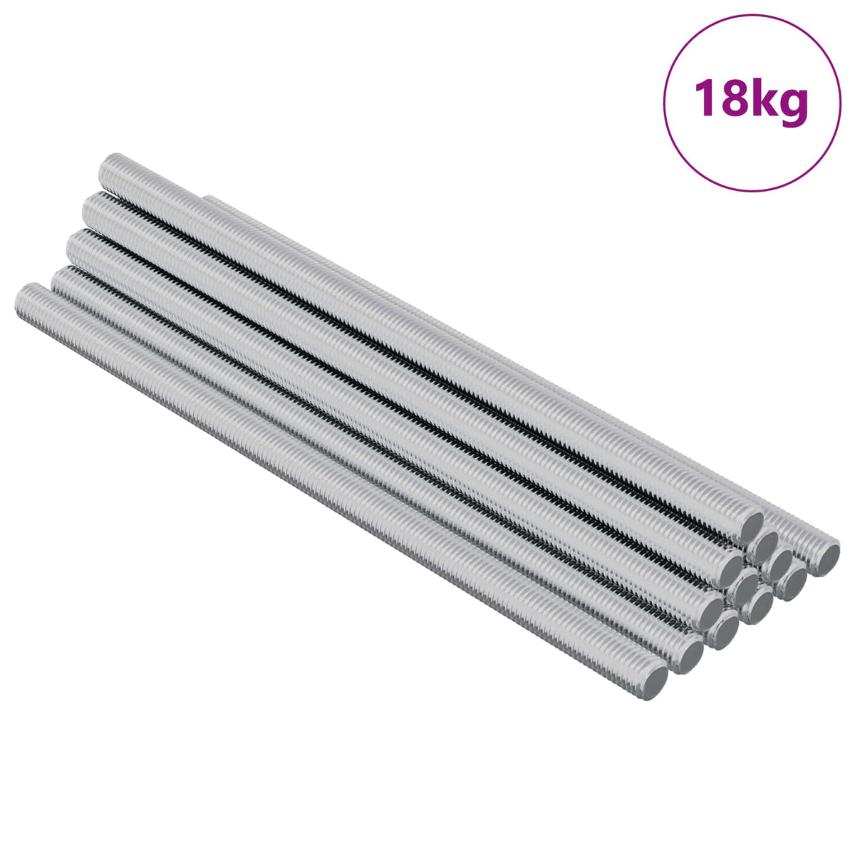 Vidaxl draadstaaf 900 st zilver staal
