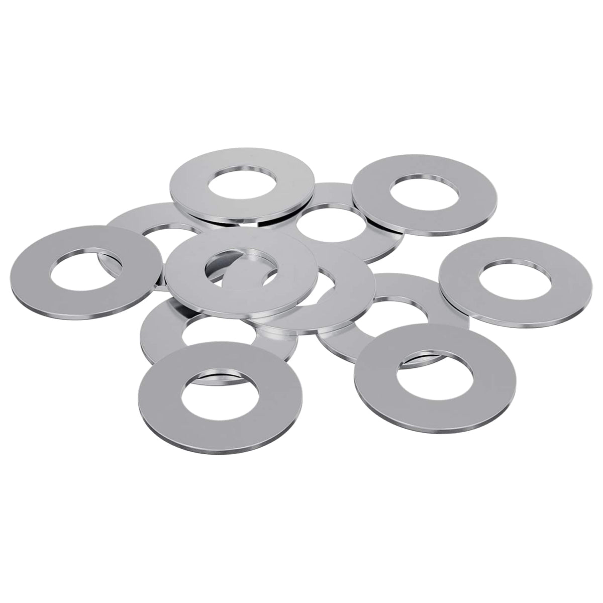 Vidaxl washers 12 st zilver 16 x 16 x 1,5 cm ijzer