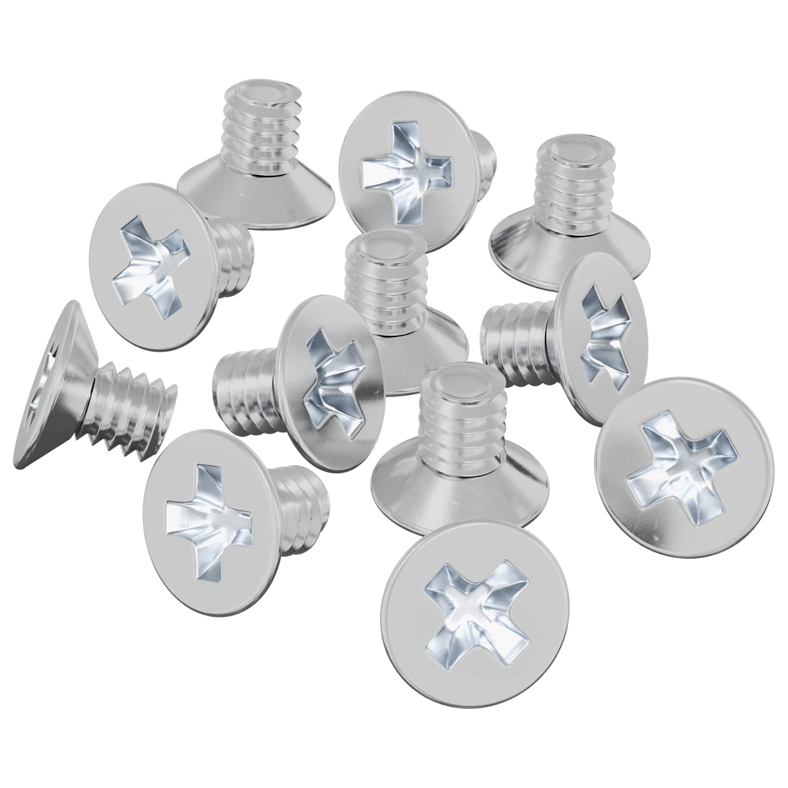 Vidaxl verzonken schroeven 32727 st zilver ijzer