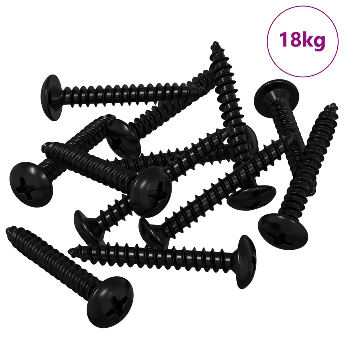 Vidaxl tapnagel 8219 st zwart staal