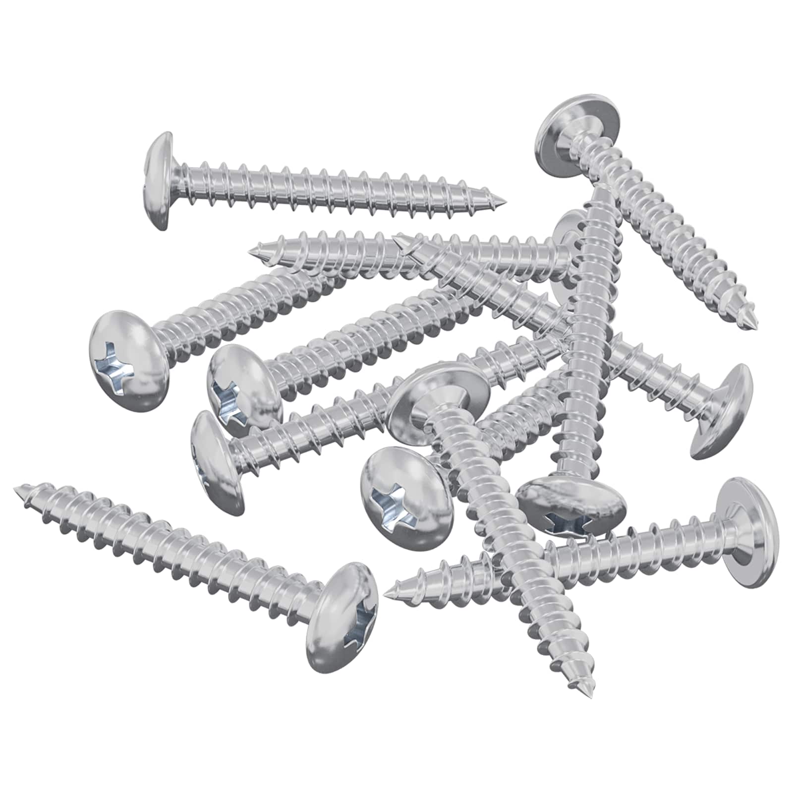 Vidaxl houten schroeven 8451 st zilver staal