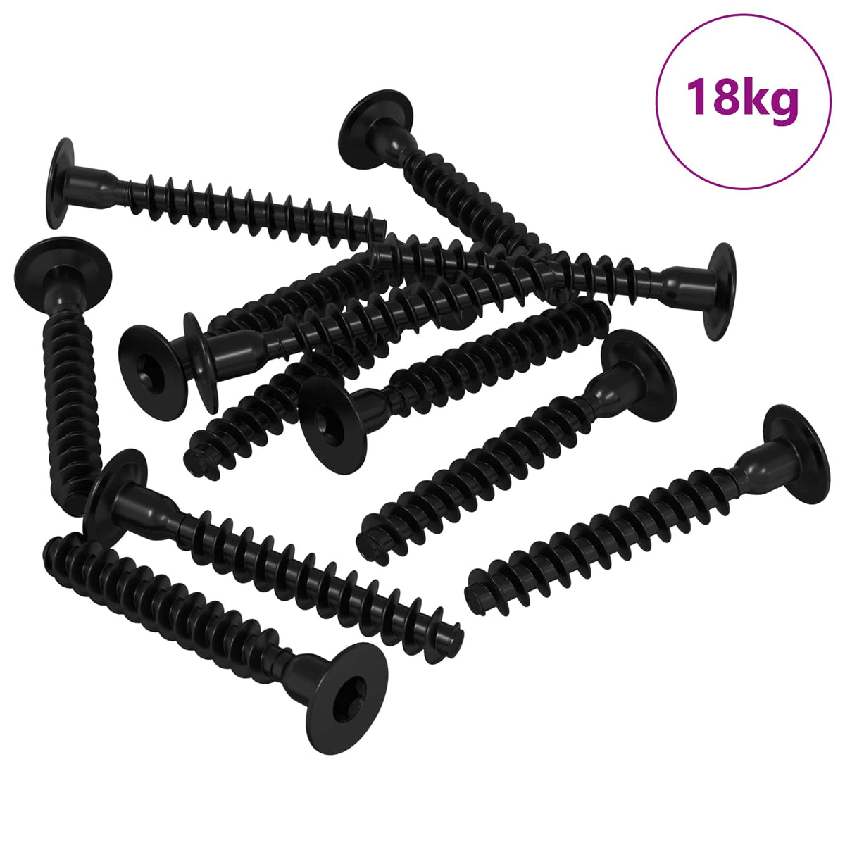 Vidaxl socket cap head schroef 5143 st zwart ijzer