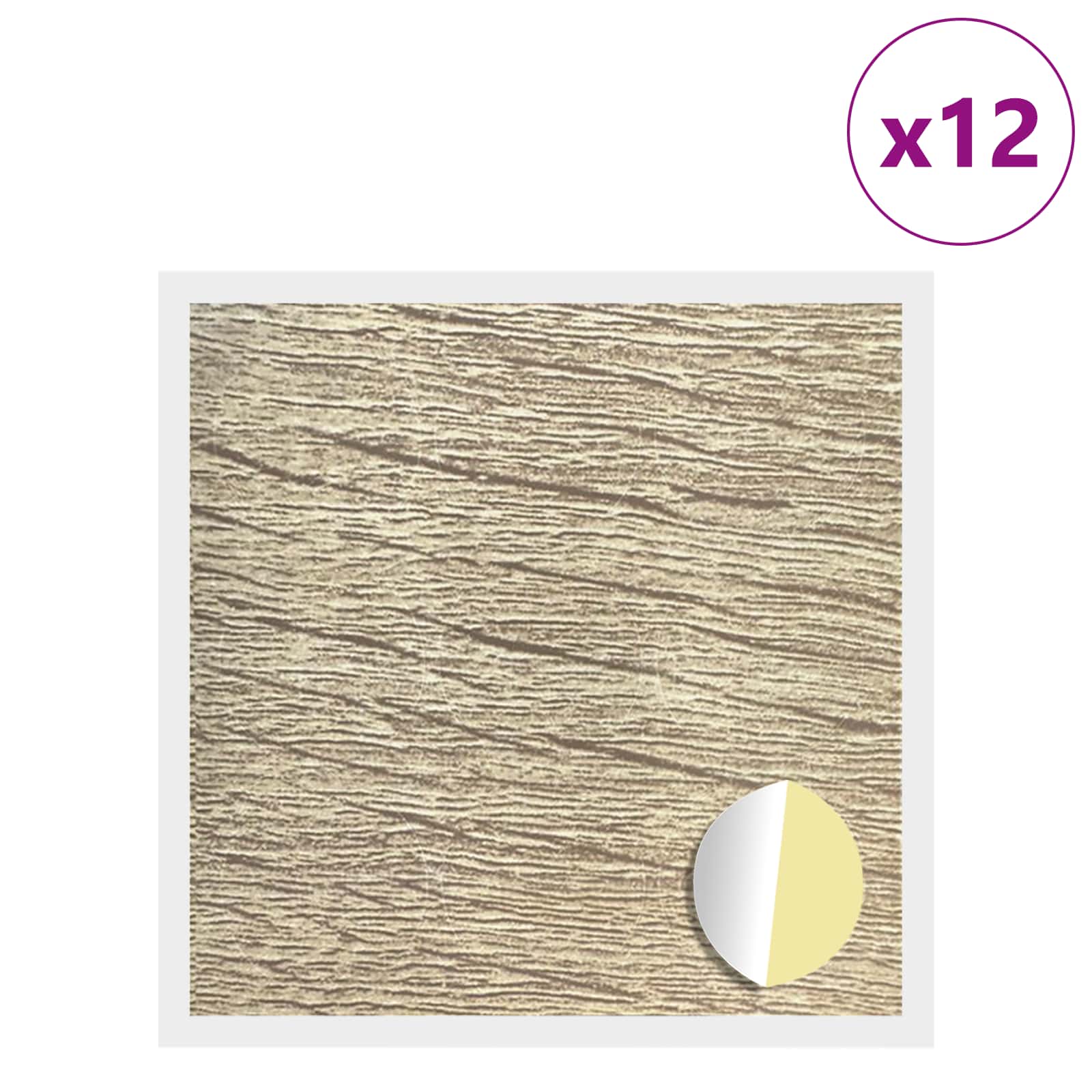 Vidaxl zelfklevende schroefhoes 12 st sonoma eiken ø 20 x 0,5 mm