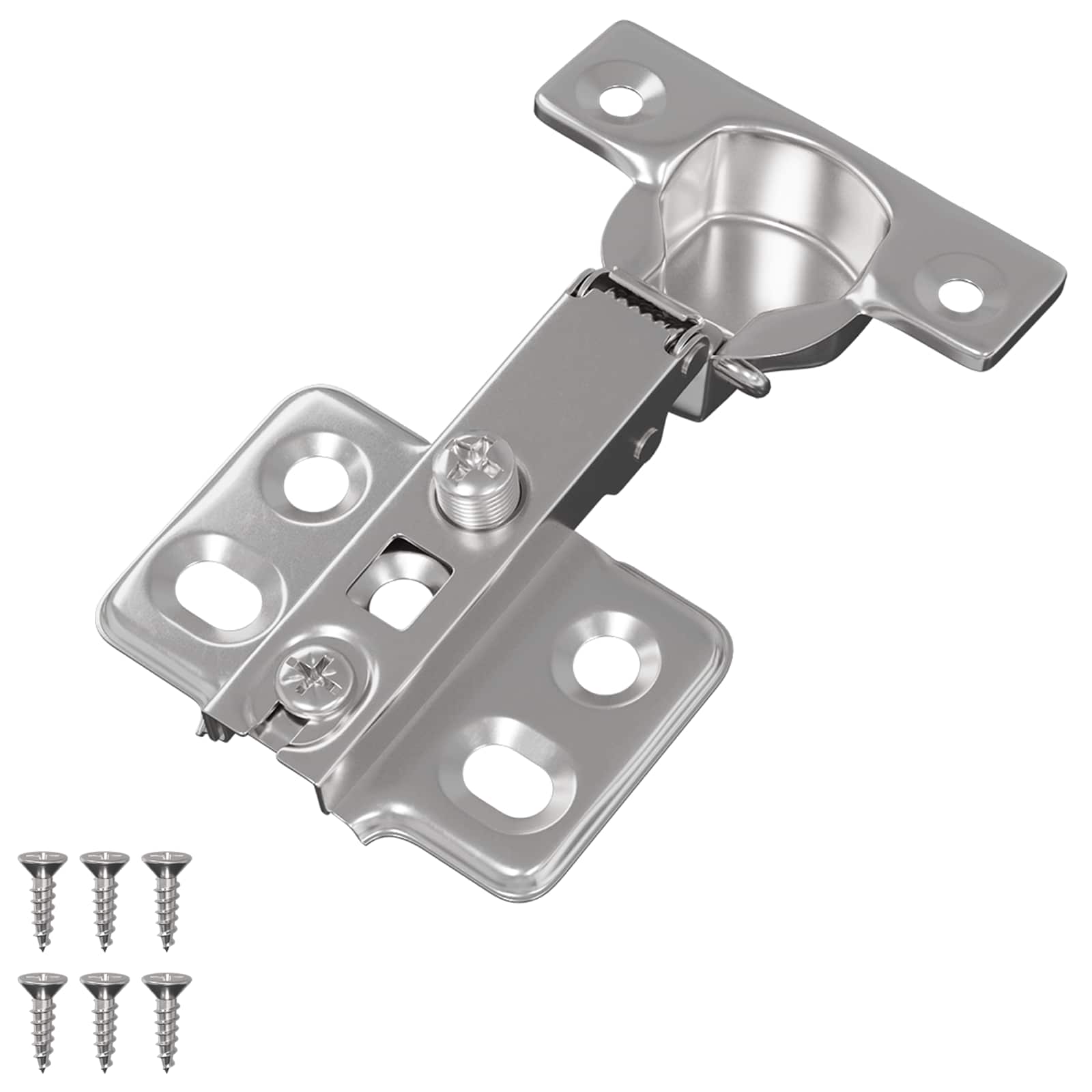 Vidaxl scharnier 12 st nikkel 85 x 52,5 x 9,5 mm ijzer