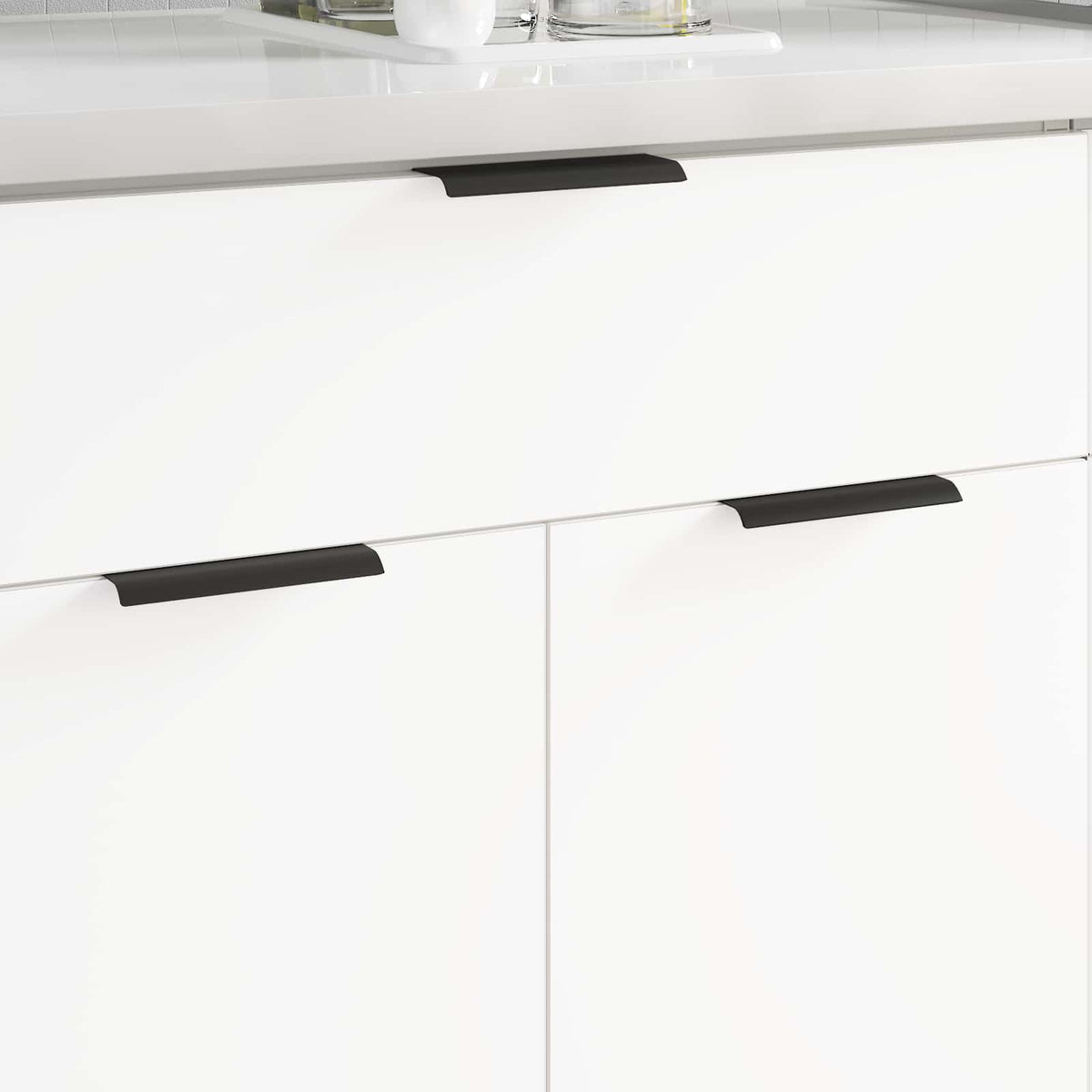 Vidaxl handvat 725 st zwart 120 x 39.6 x 17 mm aluminium
