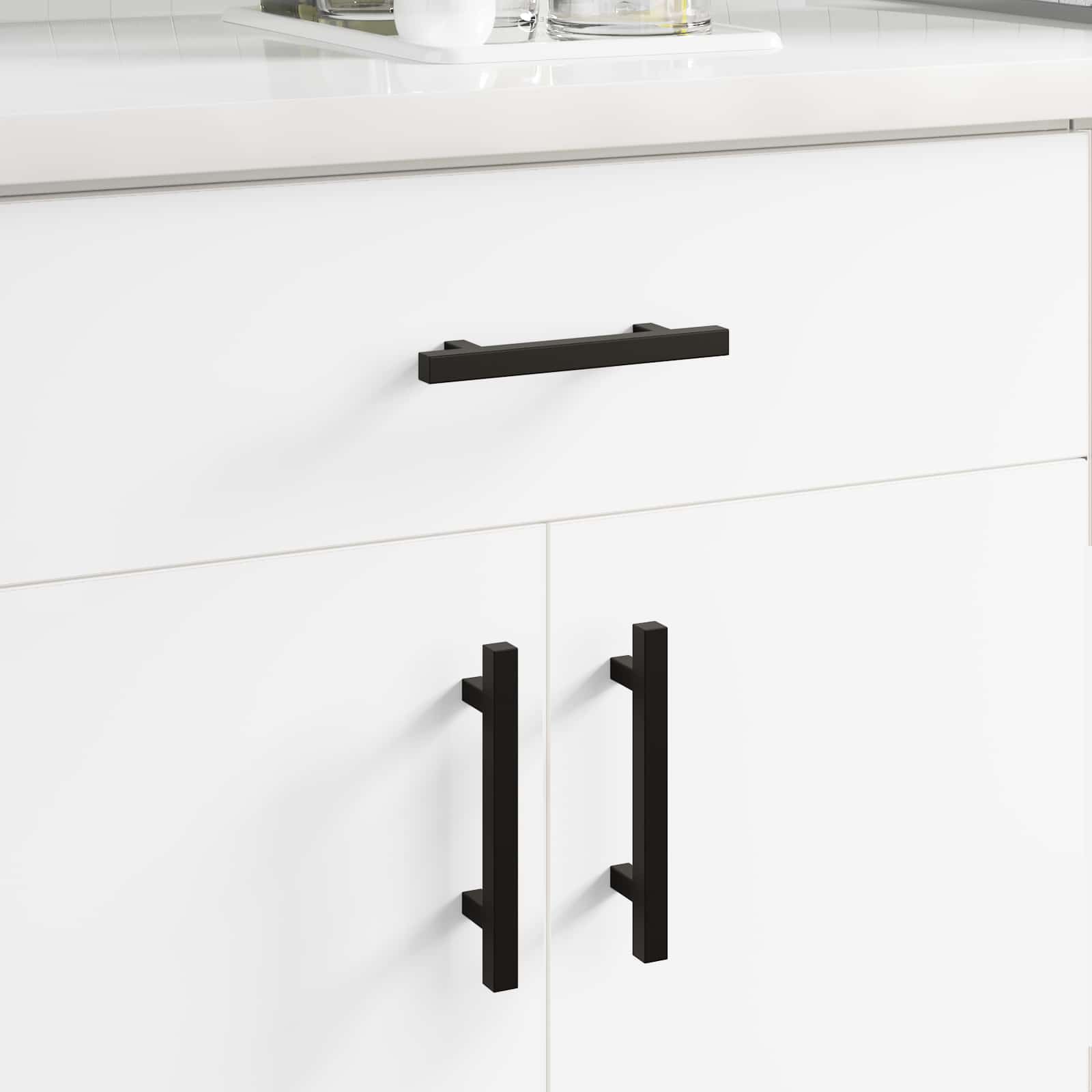 Vidaxl kasthandgreep 420 pcs zwart 150 x 12,3 x 35,2 mm