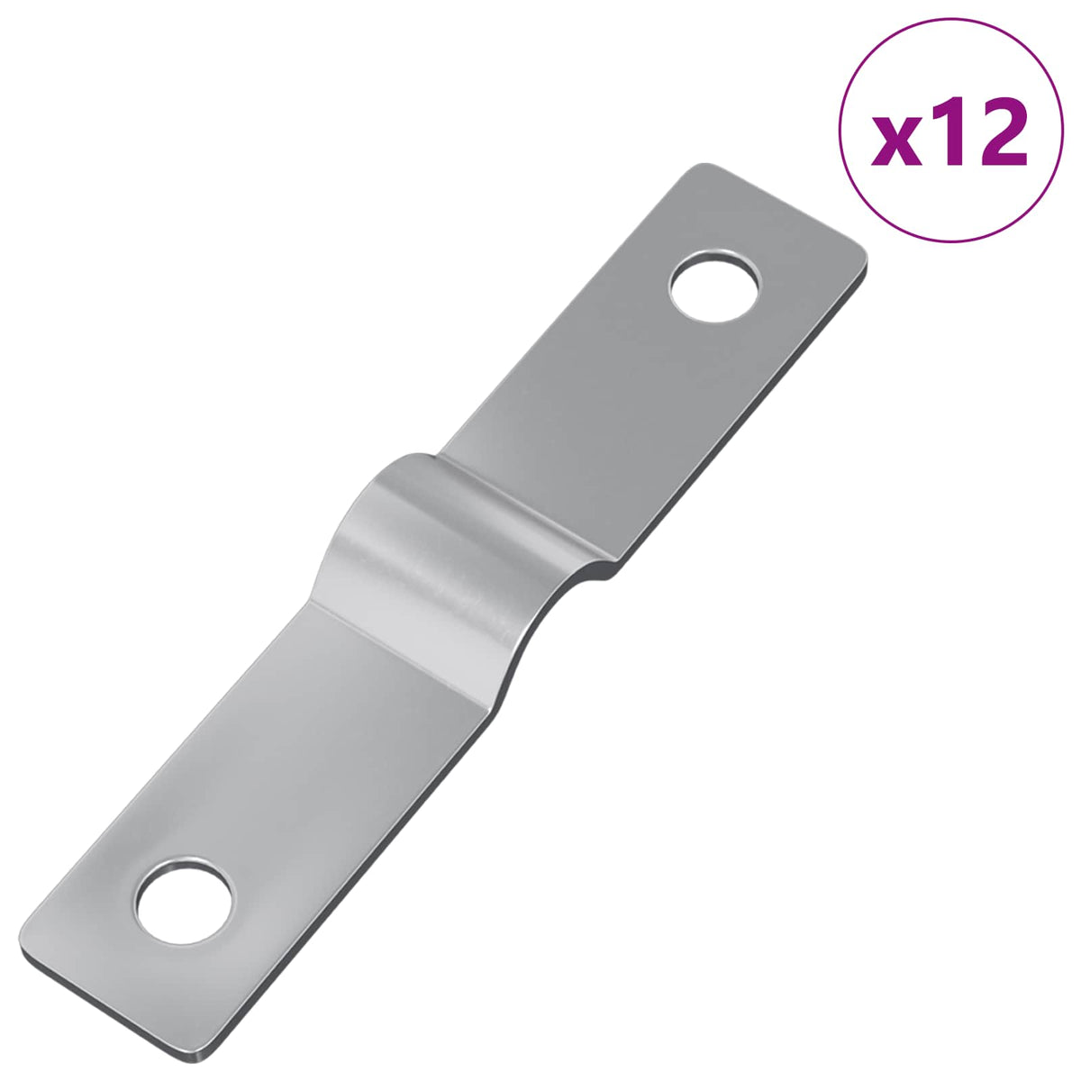 Vidaxl strijkplaat 12 st zilver 50 x 10 x 1,2 mm ijzer