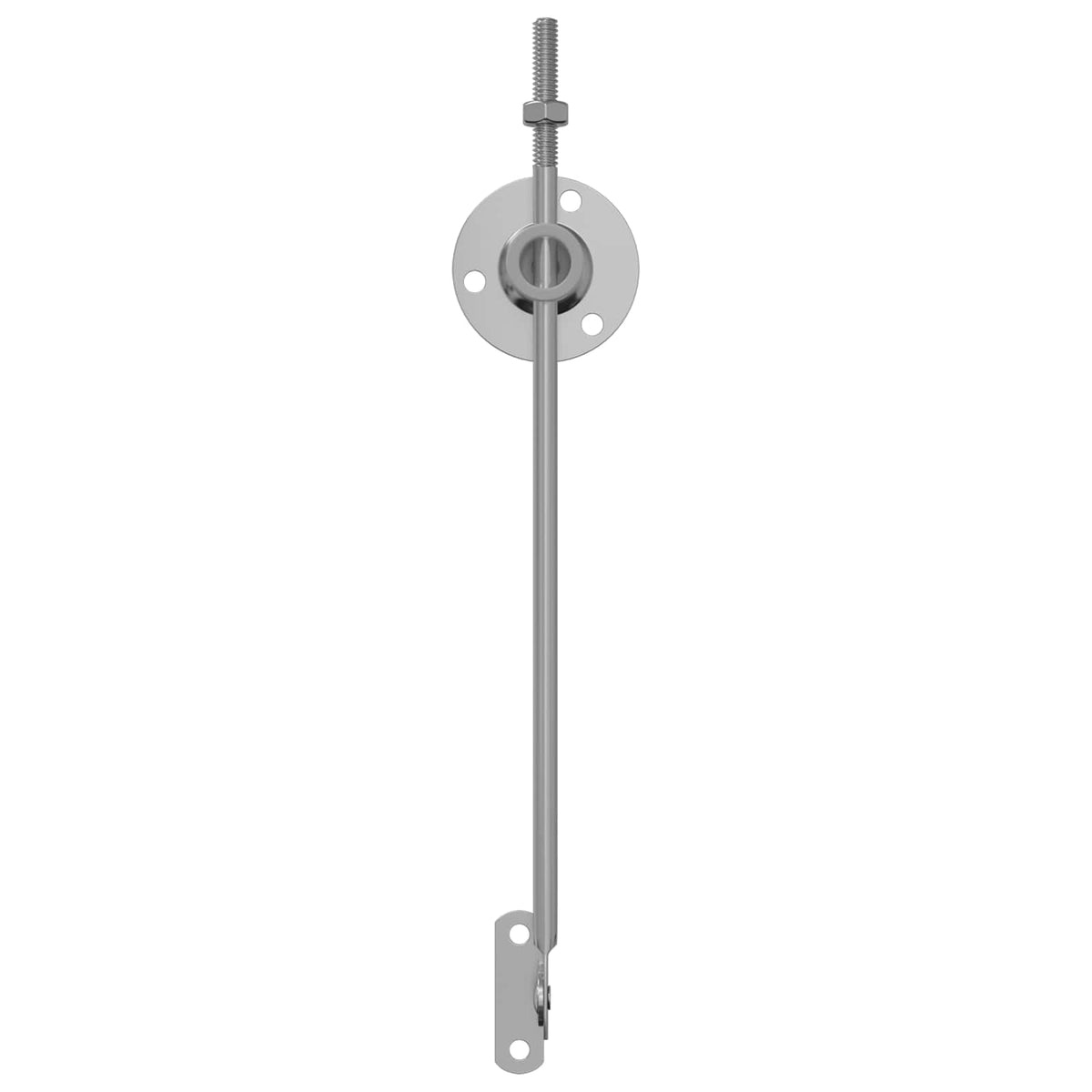 Vidaxl deksel ondersteunend scharnier 2 st zilver 194 x 36 x 18 mm