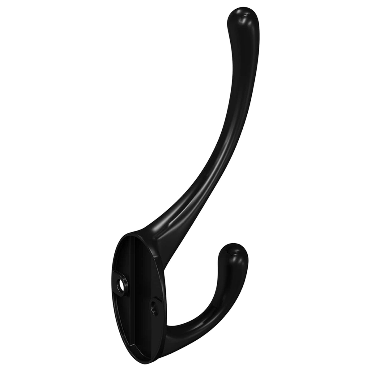 Vidaxl kledinghaak 346 st zwart 102 x 29 x 47mm zinklegering