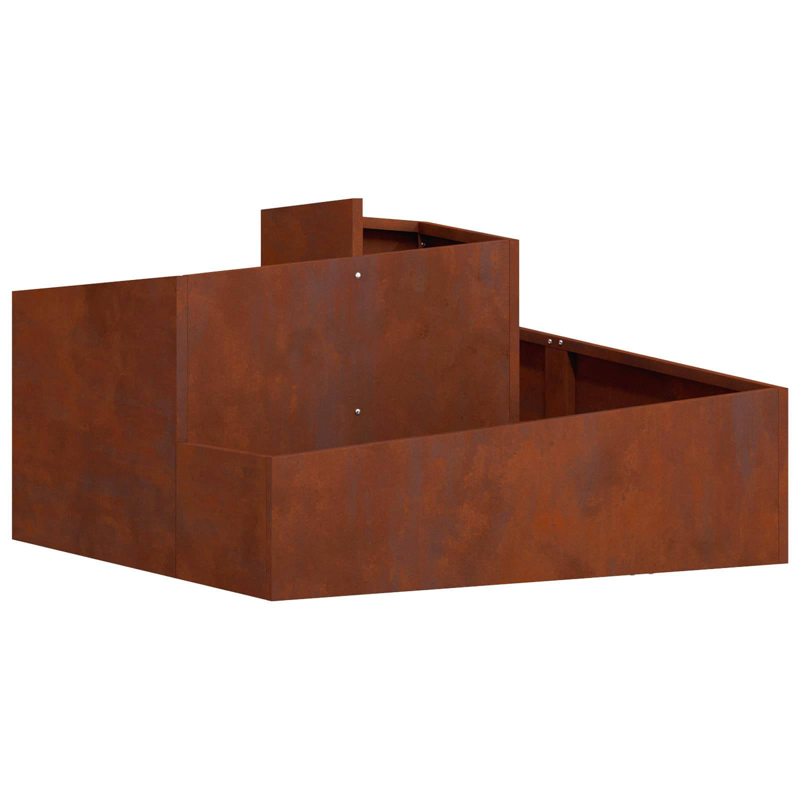 Vidaxl plantenbak roestkleurig 80 x 80 x 50 cm weervast staal