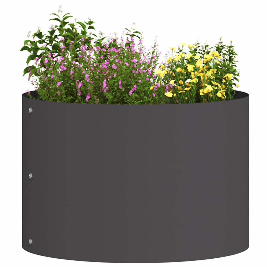 Vidaxl plantenring 5 pcs zwart 30 x 30 x 20 cm koudgewalst staal
