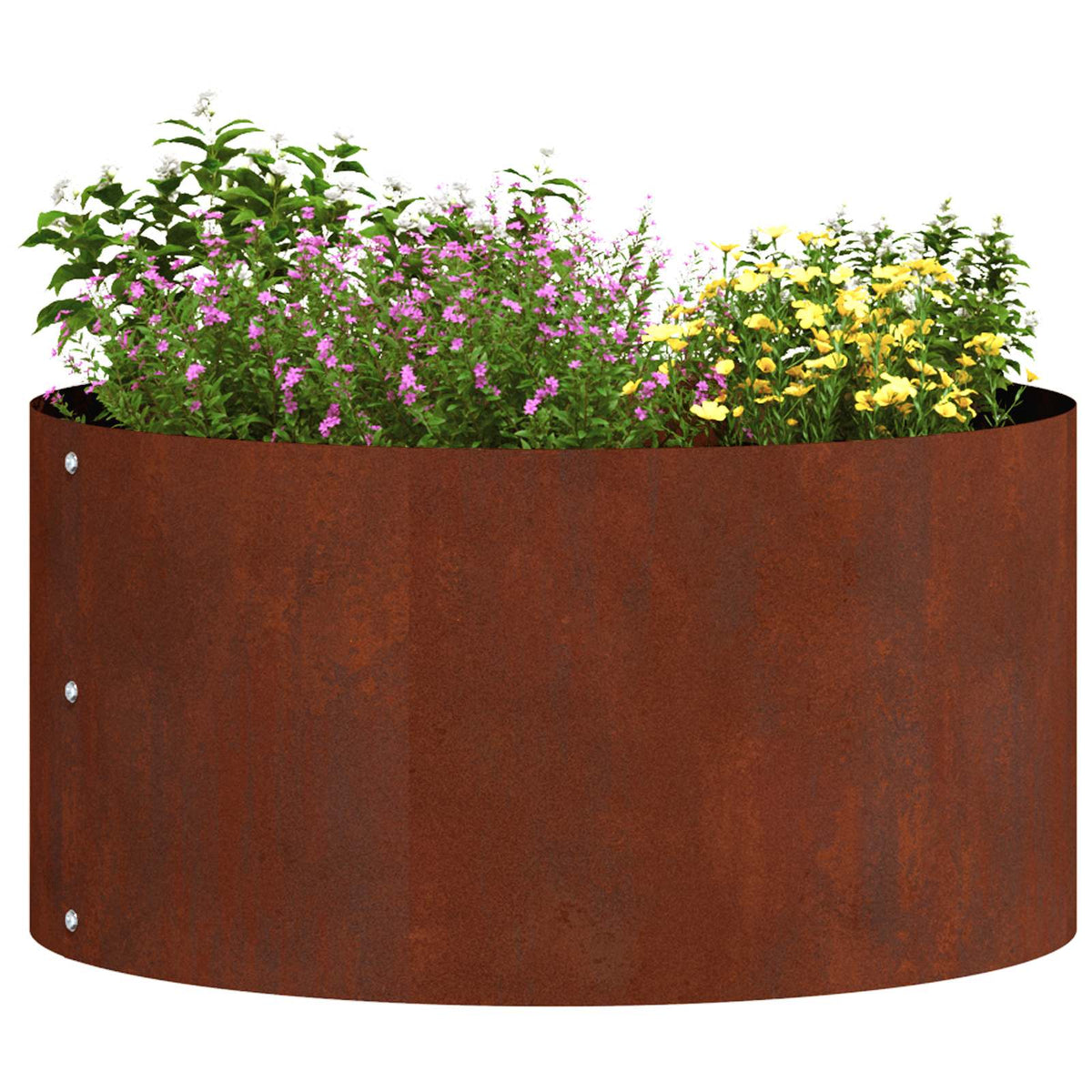 Vidaxl plantenring roestig 40 x 40 x 20 cm weervast staal