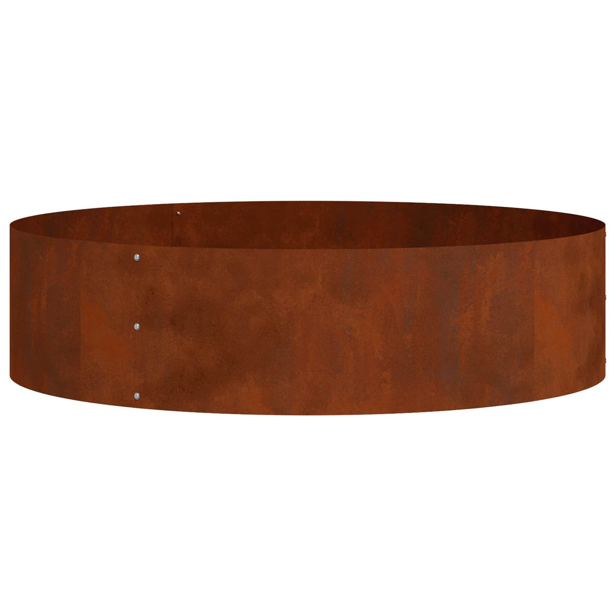Vidaxl plantenring roestig 80 x 80 x 20 cm weervast staal