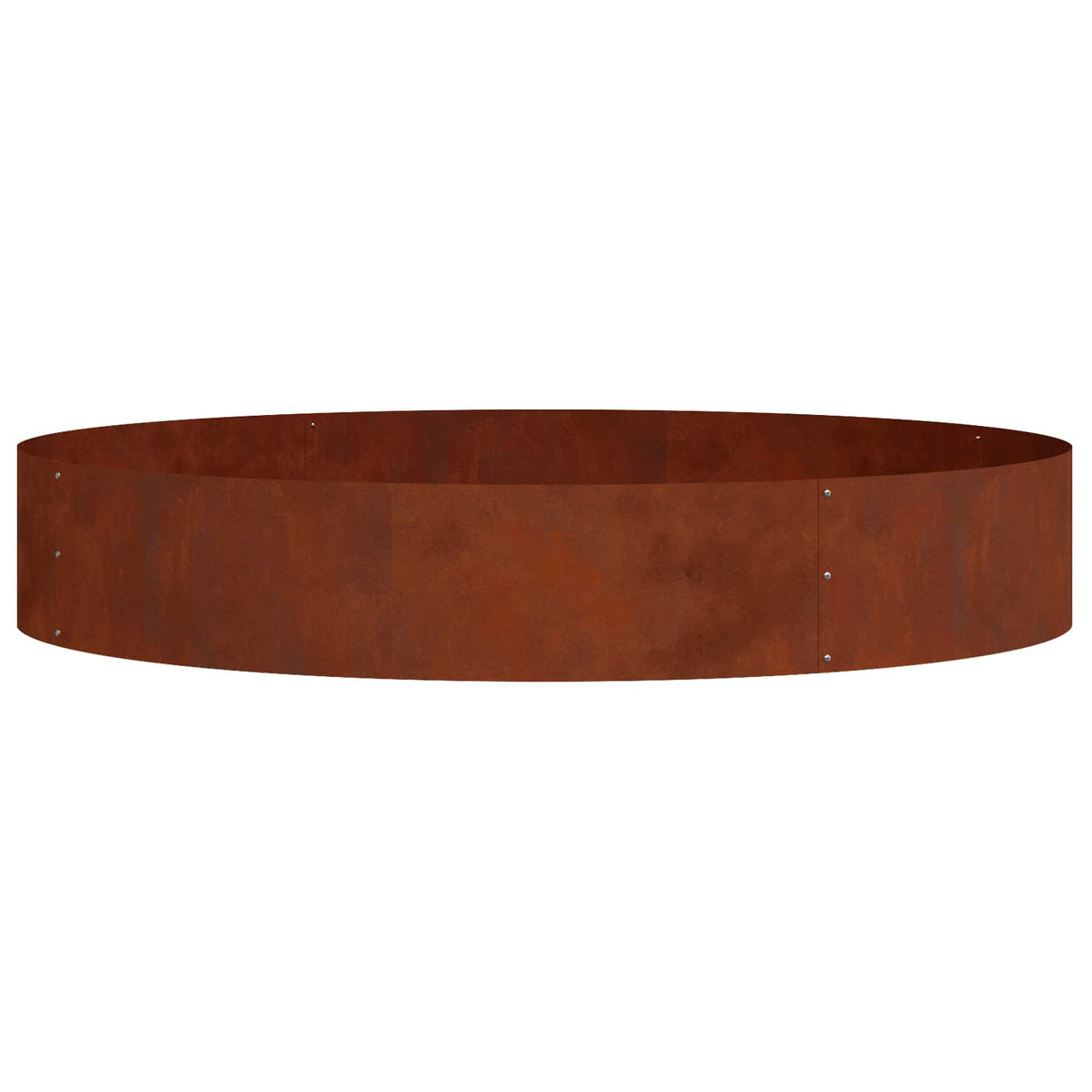 Vidaxl plantenring roestig 120 x 120 x 20 cm weervast staal