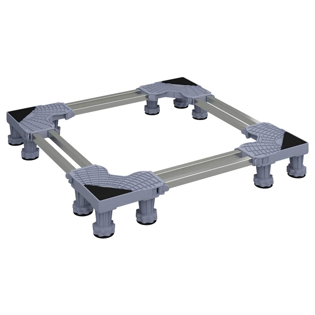 Vidaxl wasmachinebasis grijs 67 x 67 x 12 cm roestvrij staal