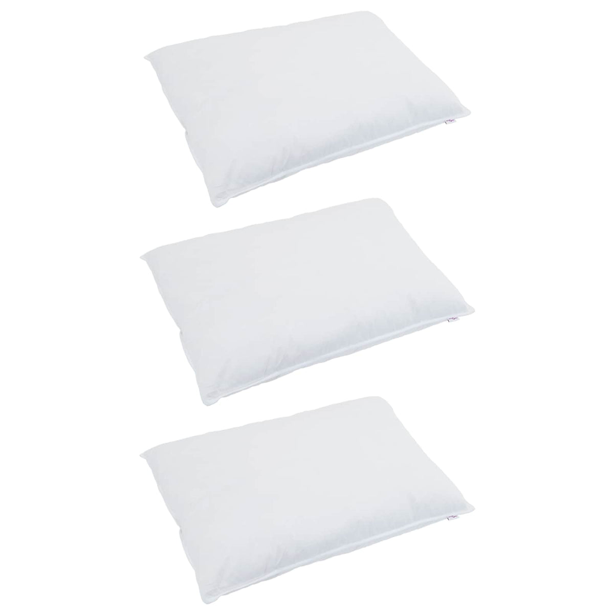 Vidaxl dekbed set met kussen 3 st wit donsveertjes